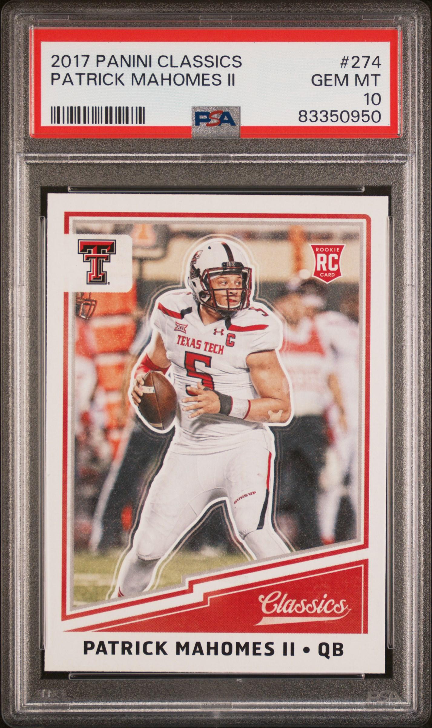 Patrick Mahomes II 2017 Classics #274 RC (PSA 10) | Pristine Auction