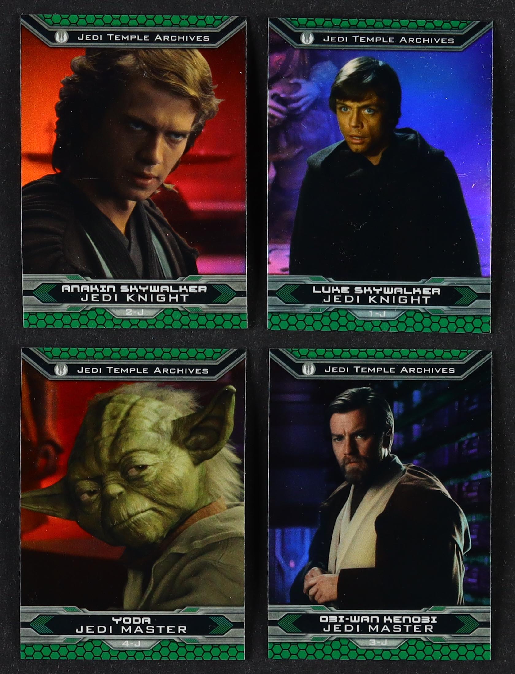2015 Topps Chrome Star Wars Perspectives Jedi vs. Sith Complete Refractor Set of (100) Cards with Yoda #4J, Obi-Wan Kenobi #3J, Anakin Skywalker #2J, Luke Skywalker #1J at PristineAuction.com 2015 Topps Chrome Star Wars Perspectives Jedi vs. Sith Complete Refractor Set of (100) Cards with Yoda #4J, Obi-Wan Kenobi #3J, Anakin Skywalker #2J, Luke Skywalker #1J at PristineAuction.com