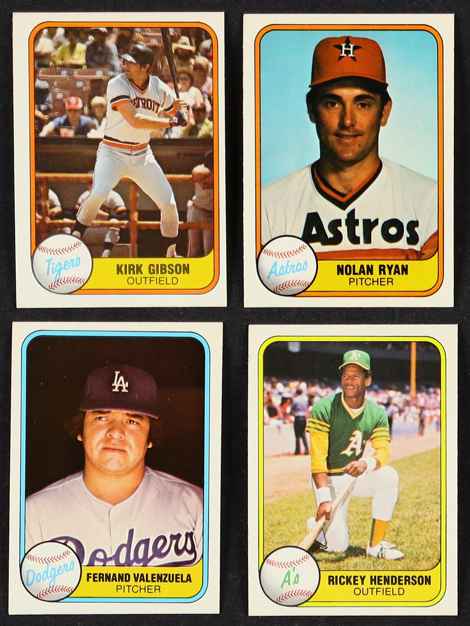 1981 Fleer Baseball Complete Set of (660) Cards with Fernando Valenzuela #140 RC, Rickey Henderson #574, Nolan Ryan #57, Kirk Gibson #481 RC at PristineAuction.com 1981 Fleer Baseball Complete Set of (660) Cards with Fernando Valenzuela #140 RC, Rickey Henderson #574, Nolan Ryan #57, Kirk Gibson #481 RC at PristineAuction.com