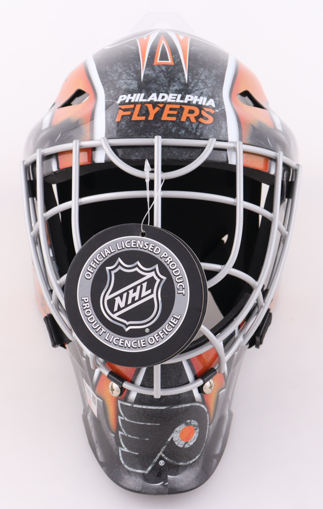 Carter Hart Signed Flyers Hockey Full-Size Goaltender Helmet (Fanatics) at PristineAuction.com Carter Hart Signed Flyers Hockey Full-Size Goaltender Helmet (Fanatics) at PristineAuction.com