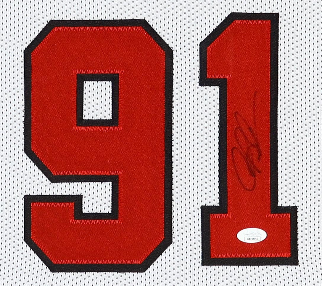 Dennis Rodman Signed Custom Framed Jersey Display (JSA) at PristineAuction.com Dennis Rodman Signed Custom Framed Jersey Display (JSA) at PristineAuction.com