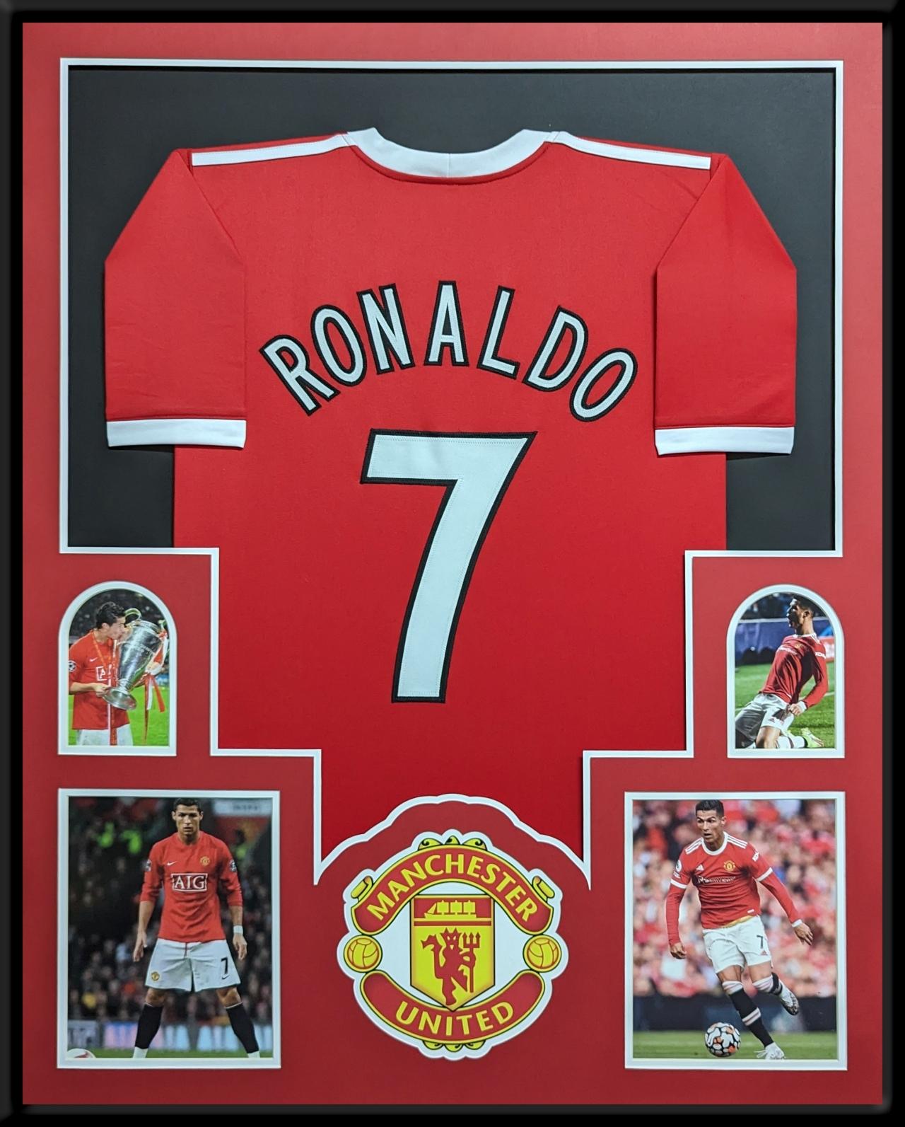 Cristiano Ronaldo Custom Framed Jersey Display at PristineAuction.com Cristiano Ronaldo Custom Framed Jersey Display at PristineAuction.com