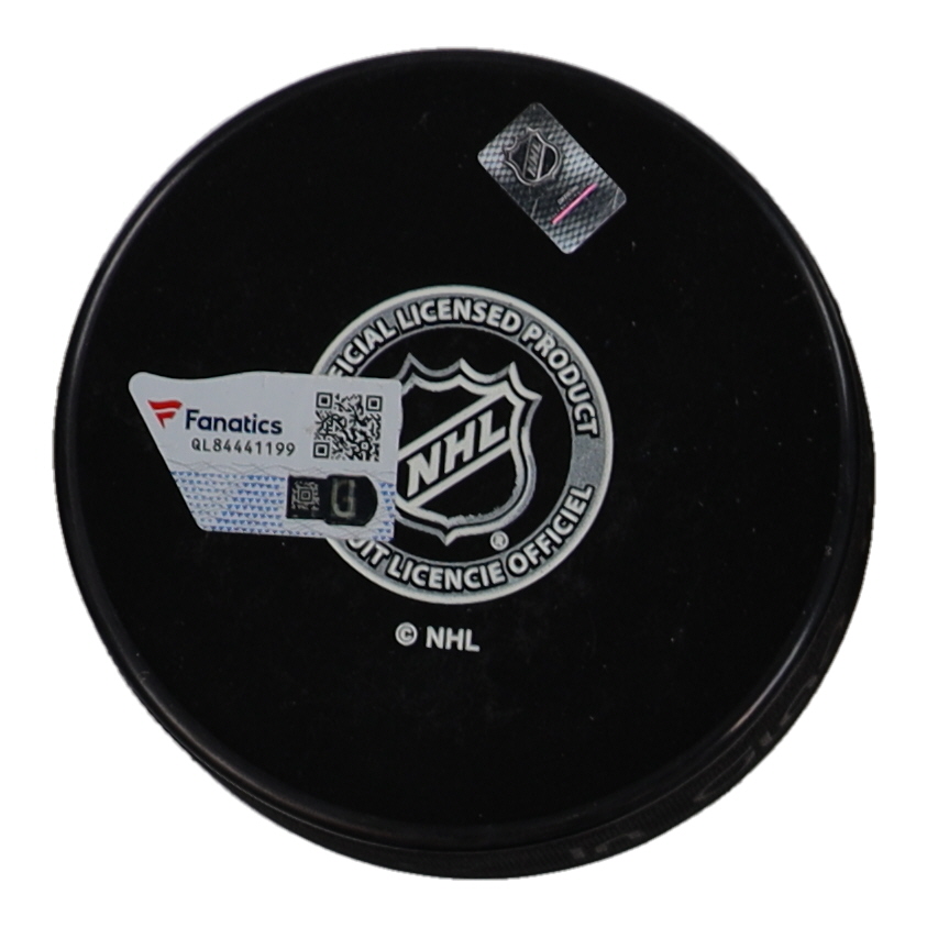 Nikita Kucherov Signed Lightning Logo Hockey Puck (Fanatics) at PristineAuction.com Nikita Kucherov Signed Lightning Logo Hockey Puck (Fanatics) at PristineAuction.com