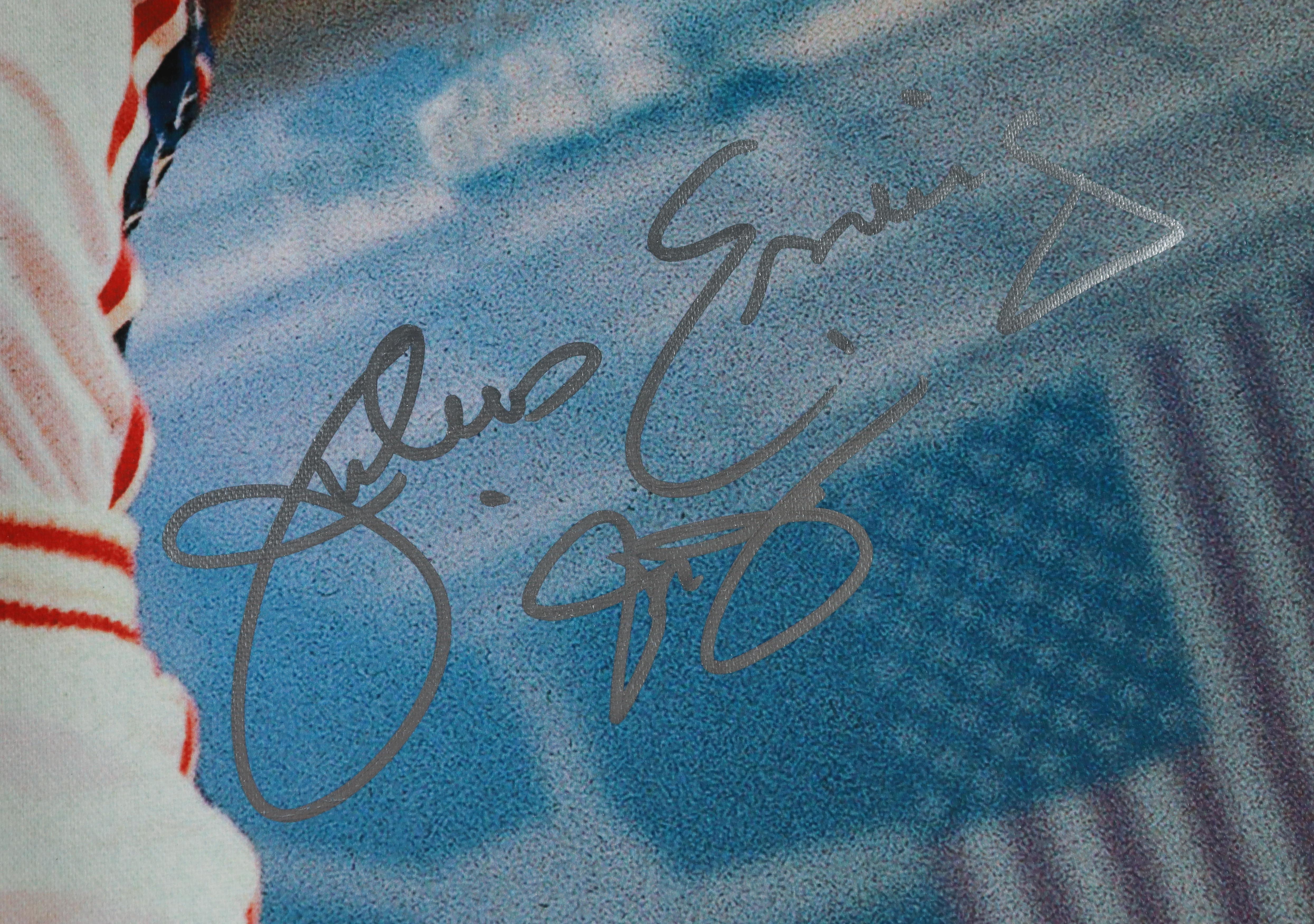 Julius "Dr. J" Erving Signed 76ers 53x63 Photo on Canvas (PSA) at PristineAuction.com Julius "Dr. J" Erving Signed 76ers 53x63 Photo on Canvas (PSA) at PristineAuction.com