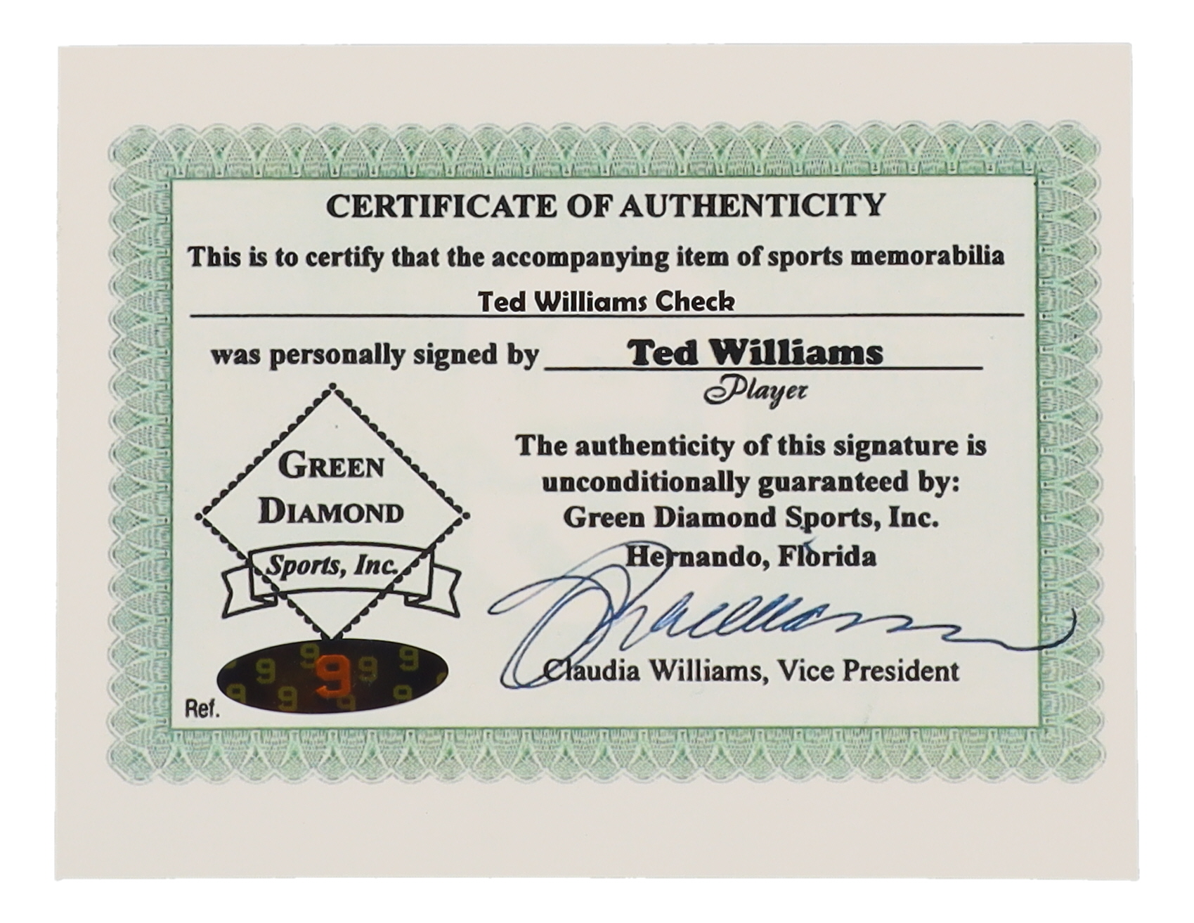 Ted Williams Signed 1976 Personal Bank Check (Williams) at PristineAuction.com Ted Williams Signed 1976 Personal Bank Check (Williams) at PristineAuction.com