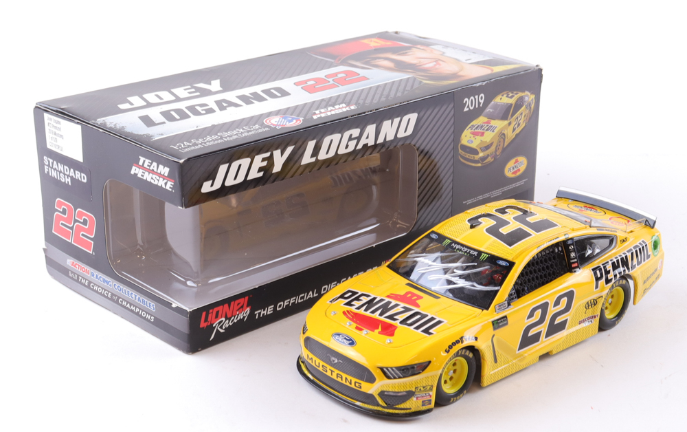 Joey Logano Signed 2019 NASCAR #22 Shell-Pennzoil Mustang 1:24 Premium Action Diecast Car (PA) at PristineAuction.com Joey Logano Signed 2019 NASCAR #22 Shell-Pennzoil Mustang 1:24 Premium Action Diecast Car (PA) at PristineAuction.com