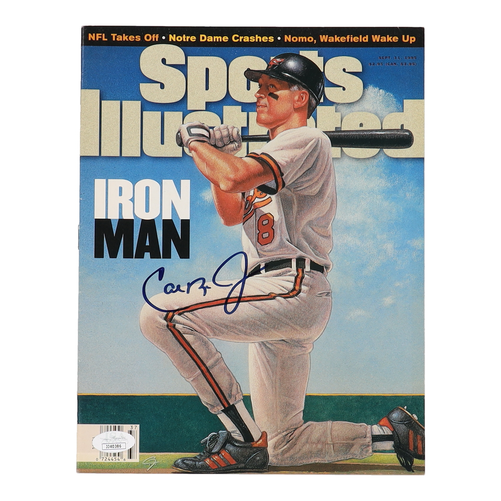 Cal Ripken Jr. Signed 1995 Sports Illustrated Magazine (JSA) at PristineAuction.com Cal Ripken Jr. Signed 1995 Sports Illustrated Magazine (JSA) at PristineAuction.com