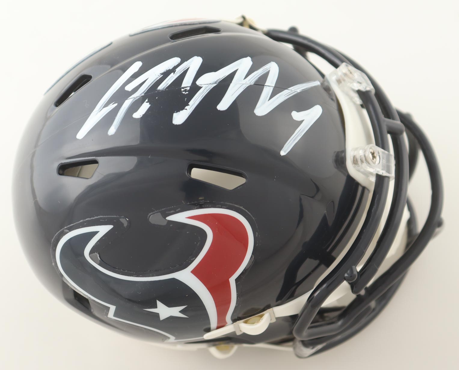 C. J. Stroud Signed Texans Speed Mini Helmet (Fanatics) at PristineAuction.com C. J. Stroud Signed Texans Speed Mini Helmet (Fanatics) at PristineAuction.com