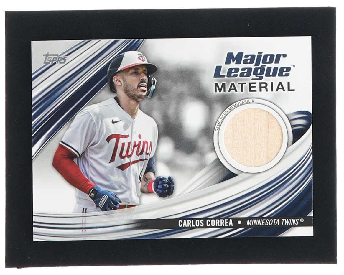 Carlos Correa 2023 Topps Major League Materials #MLMCC at PristineAuction.com Carlos Correa 2023 Topps Major League Materials #MLMCC at PristineAuction.com