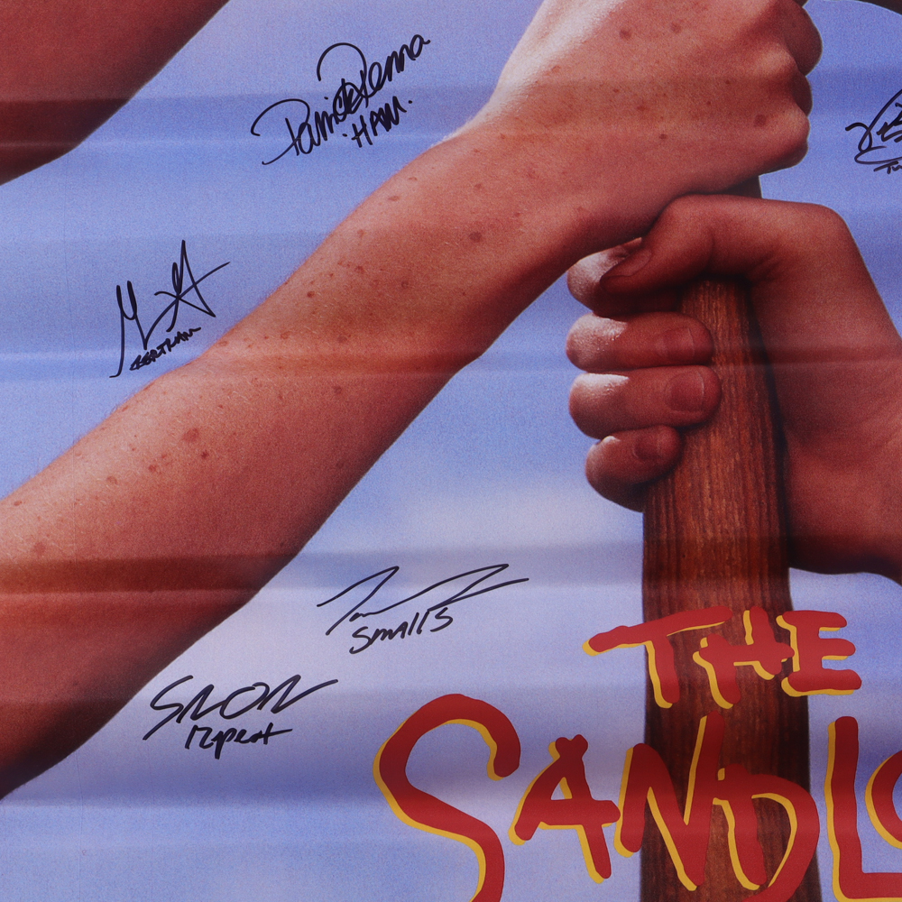"The Sandlot" 27x40 Movie Poster Cast-Signed By (8) with Patrick Renna, Chauncey Leopardi, Tom Guiry, Marty York (Fanatics) at PristineAuction.com "The Sandlot" 27x40 Movie Poster Cast-Signed By (8) with Patrick Renna, Chauncey Leopardi, Tom Guiry, Marty York (Fanatics) at PristineAuction.com