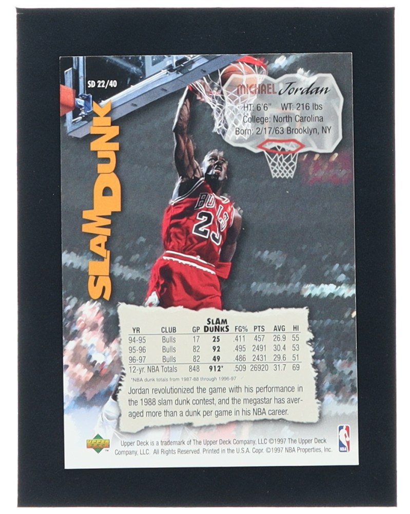 Upper Deck Michael Jordan 1997