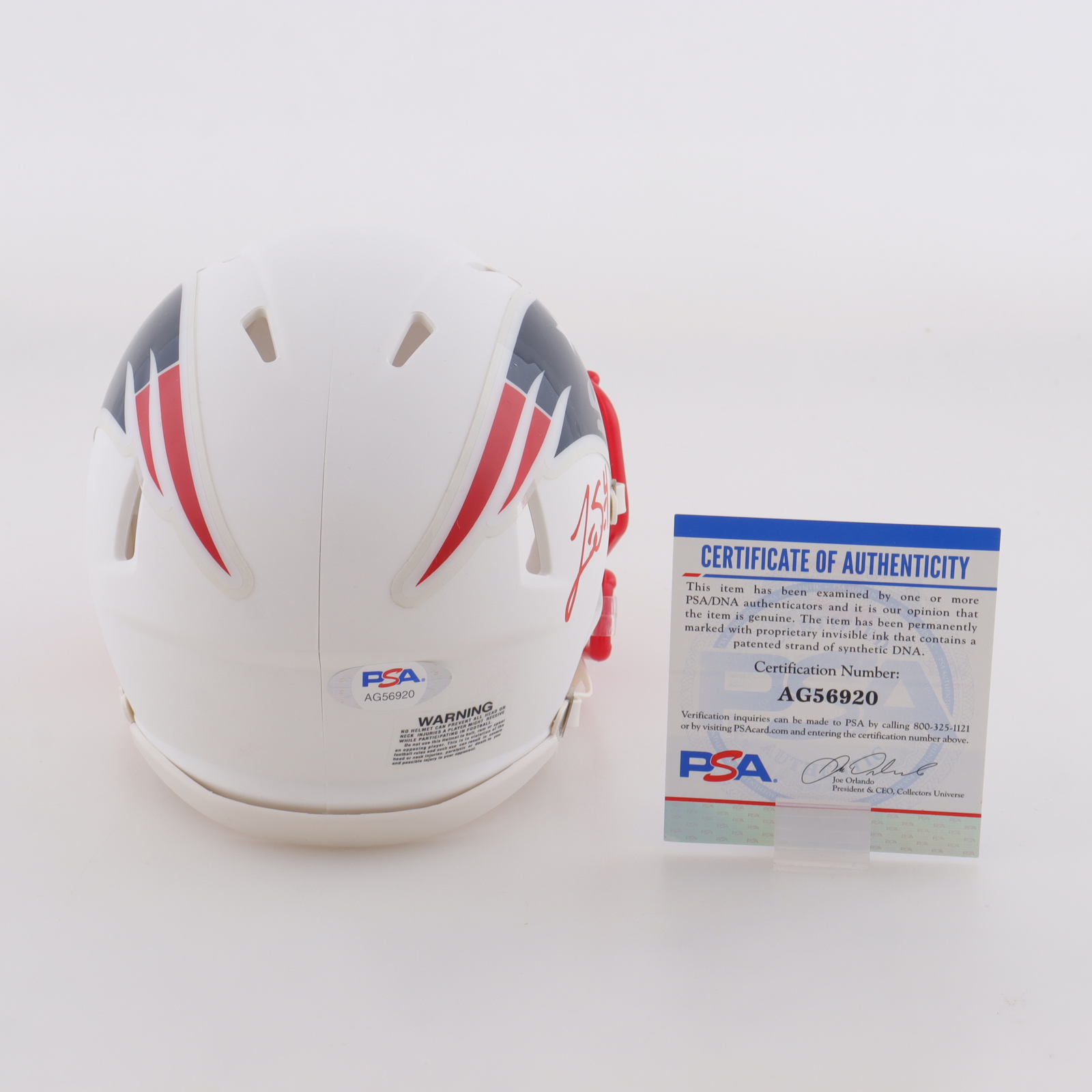 Jarrett Stidham Signed Patriots Flat White Collection Speed Mini Helmet (PSA) at PristineAuction.com Jarrett Stidham Signed Patriots Flat White Collection Speed Mini Helmet (PSA) at PristineAuction.com