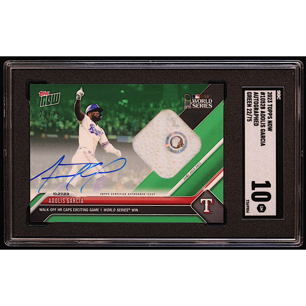 Adolis Garcia 2023 Topps Now Autographs Green #1052B #22/75