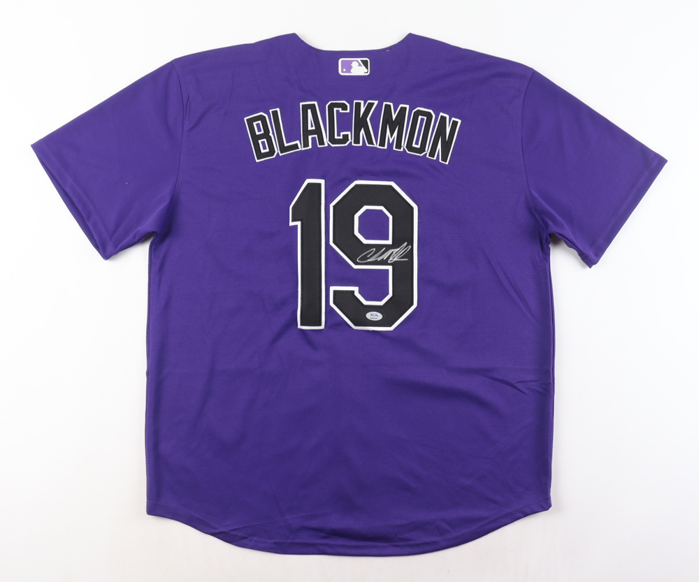 Charlie Blackmon Signed Jersey (PSA) at PristineAuction.com Charlie Blackmon Signed Jersey (PSA) at PristineAuction.com