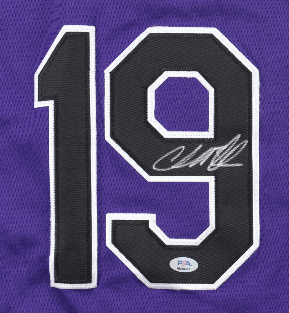 Charlie Blackmon Signed Jersey (PSA) at PristineAuction.com Charlie Blackmon Signed Jersey (PSA) at PristineAuction.com