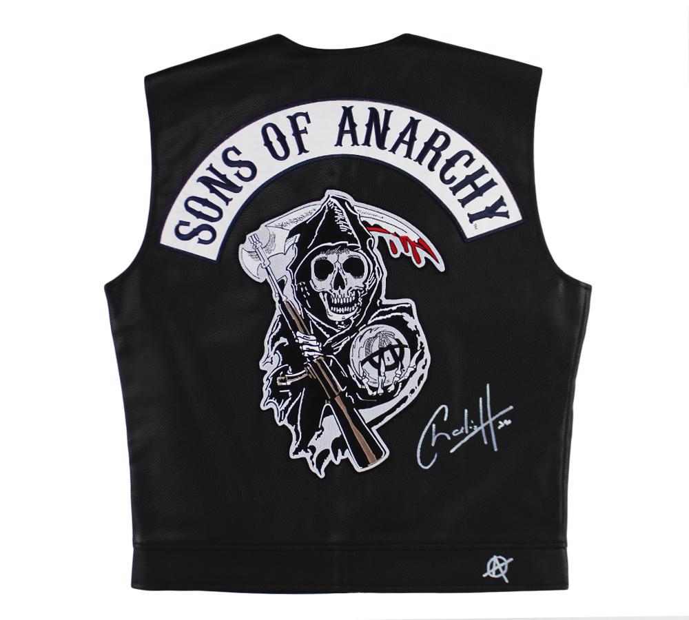 Charlie Hunnam Signed "Sons Of Anarchy" Leather Biker Vest (Radtke) at PristineAuction.com Charlie Hunnam Signed "Sons Of Anarchy" Leather Biker Vest (Radtke) at PristineAuction.com