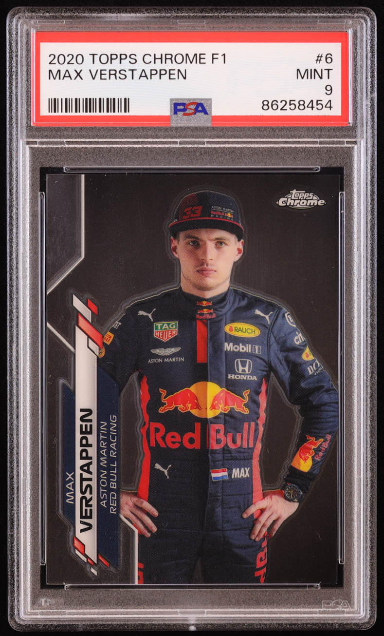 Max Verstappen 2020 Topps Chrome Formula 1 #6 (PSA 9) at PristineAuction.com Max Verstappen 2020 Topps Chrome Formula 1 #6 (PSA 9) at PristineAuction.com