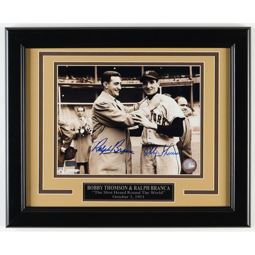 Bobby Thomson & Ralph Branca Signed 