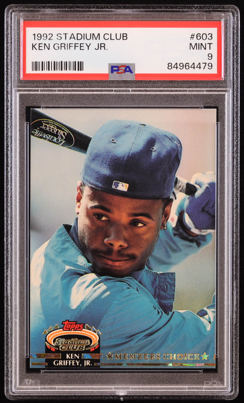 Ken Griffey Jr. 1992 Stadium Club #603 MC (PSA 9) at PristineAuction.com Ken Griffey Jr. 1992 Stadium Club #603 MC (PSA 9) at PristineAuction.com