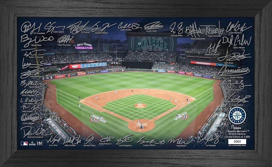 Mariners LE 2024 "Signature Field" Custom Framed Photo at PristineAuction.com Mariners LE 2024 "Signature Field" Custom Framed Photo at PristineAuction.com