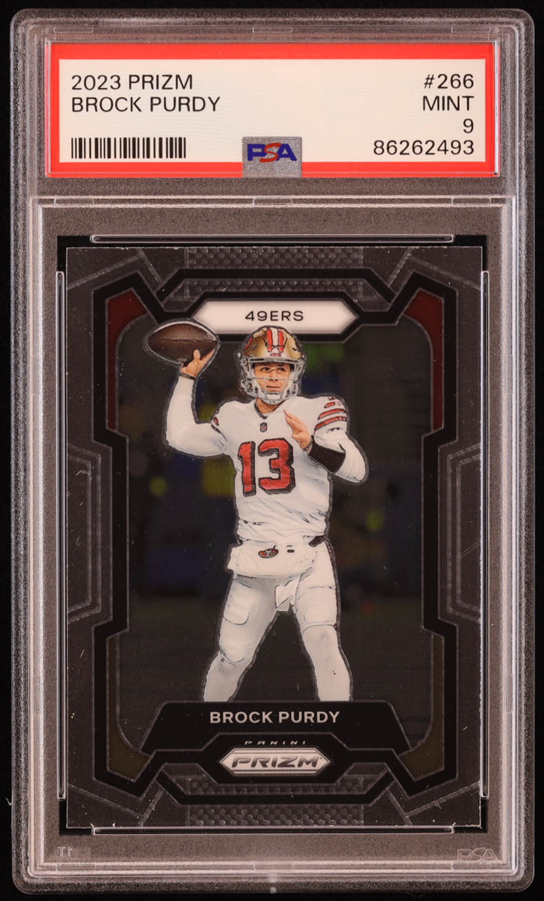 Brock Purdy 2023 Panini Prizm #266 (PSA 9) at PristineAuction.com Brock Purdy 2023 Panini Prizm #266 (PSA 9) at PristineAuction.com