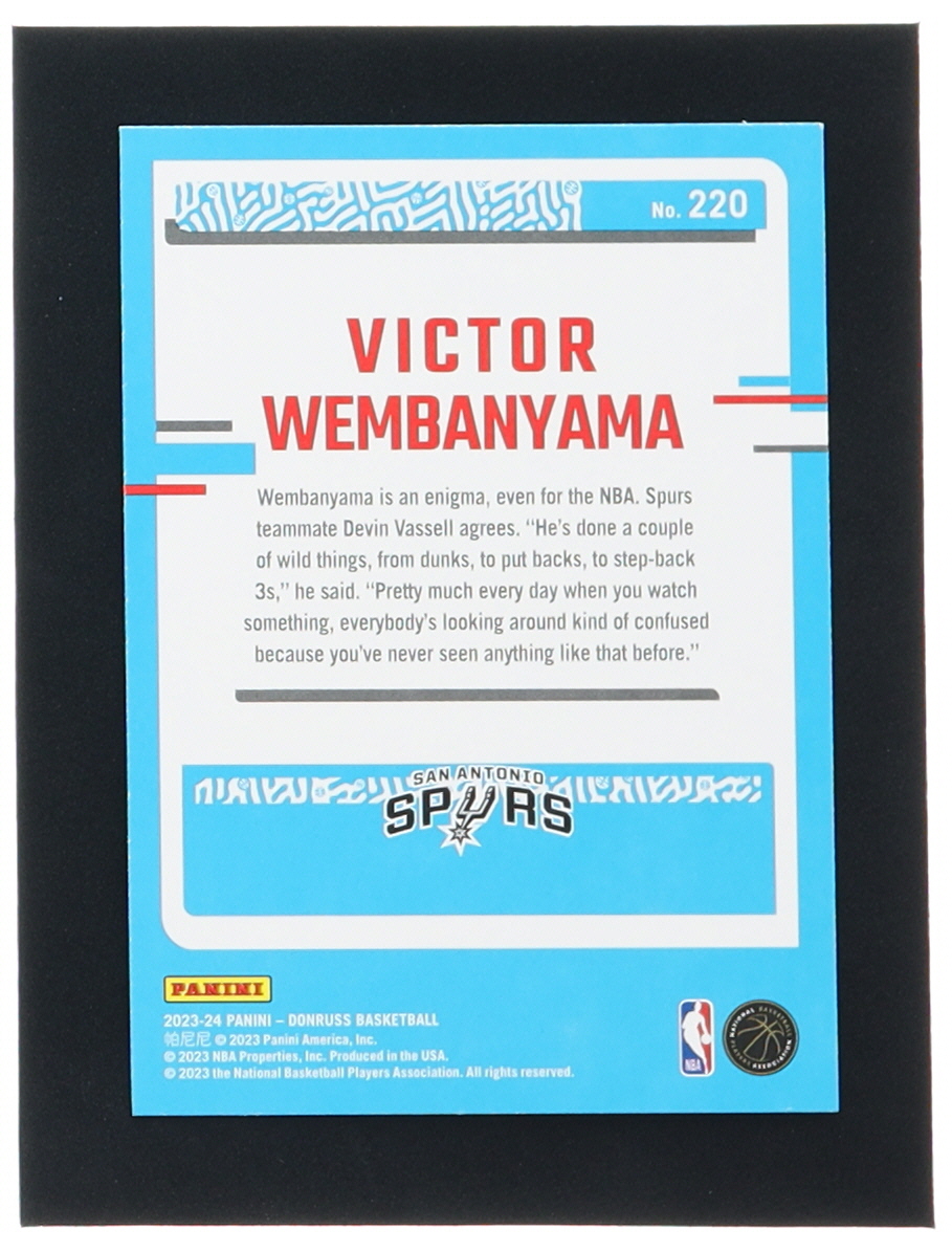 Victor Wembanyama 2023-24 Donruss #220 RC at PristineAuction.com Victor Wembanyama 2023-24 Donruss #220 RC at PristineAuction.com