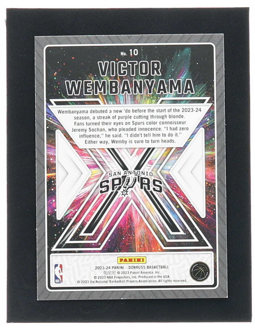 Victor Wembanyama 2023-24 Donruss Great X-Pectations #10 RC at PristineAuction.com Victor Wembanyama 2023-24 Donruss Great X-Pectations #10 RC at PristineAuction.com