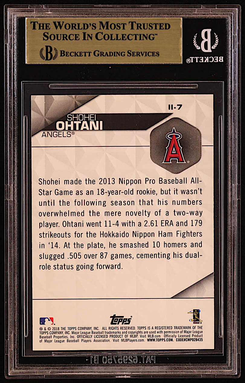 Shohei Ohtani 2018 Topps Instant Impact #II7 RC (BGS 9.5) at PristineAuction.com Shohei Ohtani 2018 Topps Instant Impact #II7 RC (BGS 9.5) at PristineAuction.com