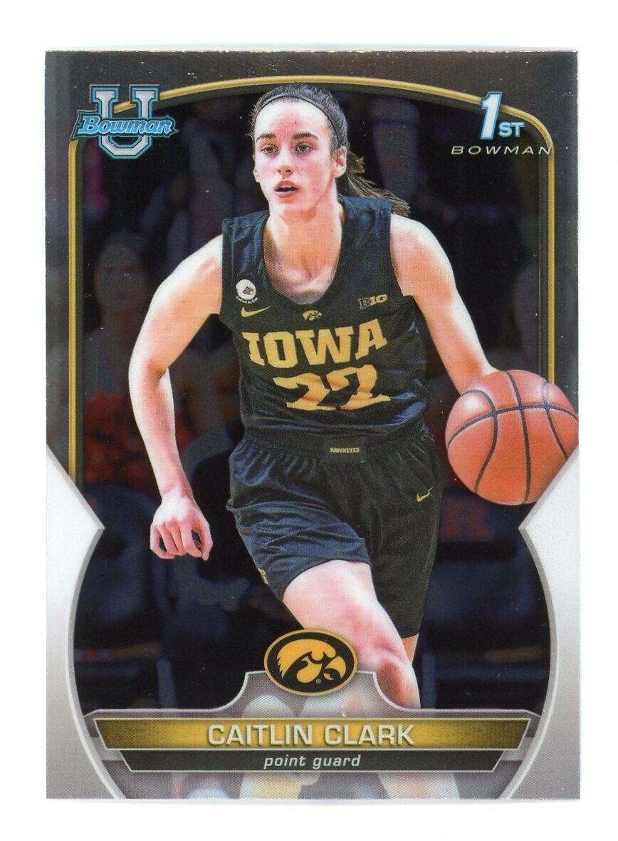 Caitlin Clark 2023-24 Bowman Chrome University #50 RC at PristineAuction.com Caitlin Clark 2023-24 Bowman Chrome University #50 RC at PristineAuction.com