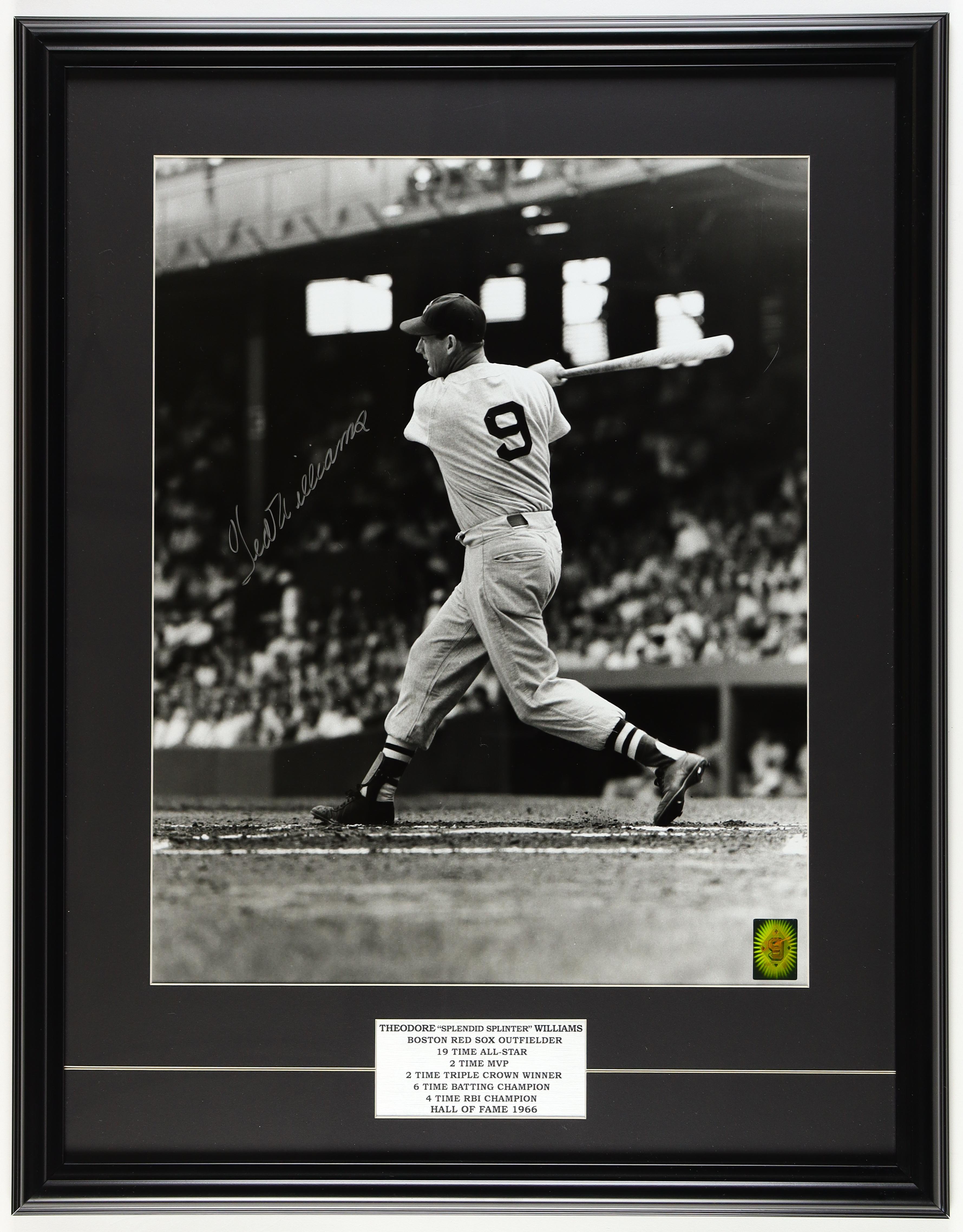 Ted Williams Signed Custom Framed Photo Display (Williams) at PristineAuction.com Ted Williams Signed Custom Framed Photo Display (Williams) at PristineAuction.com