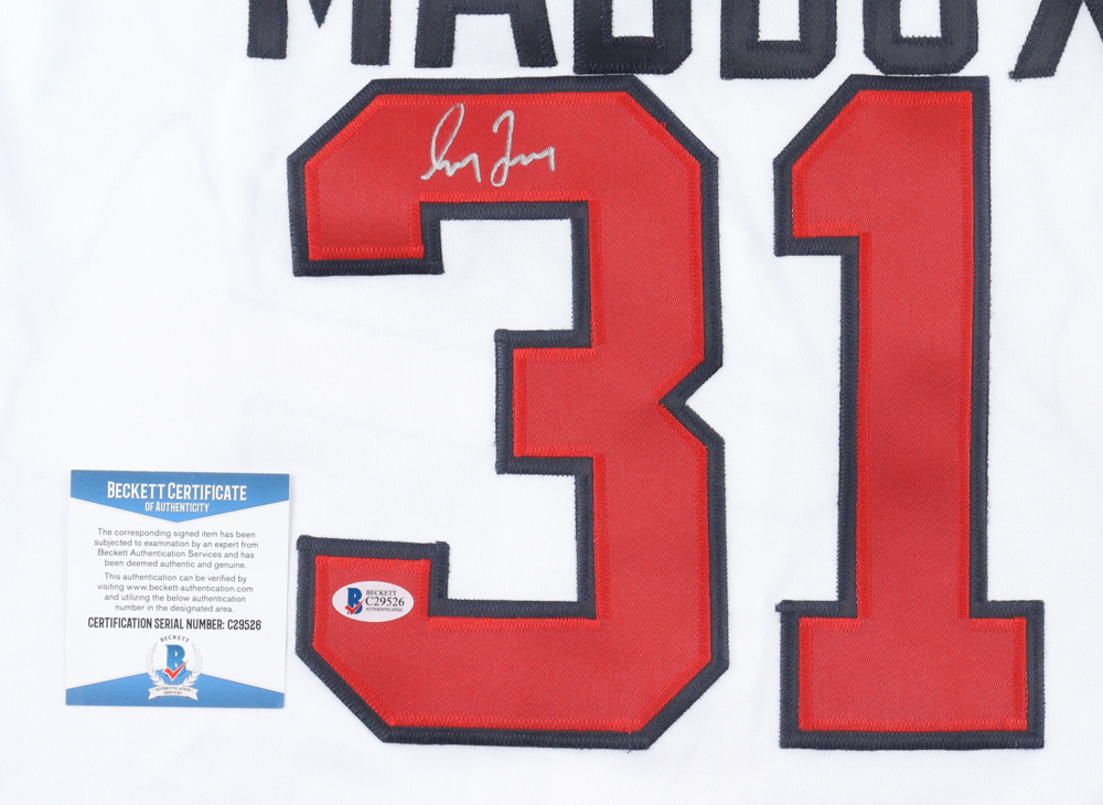 Greg Maddux Signed Braves Jersey (Beckett) at PristineAuction.com Greg Maddux Signed Braves Jersey (Beckett) at PristineAuction.com