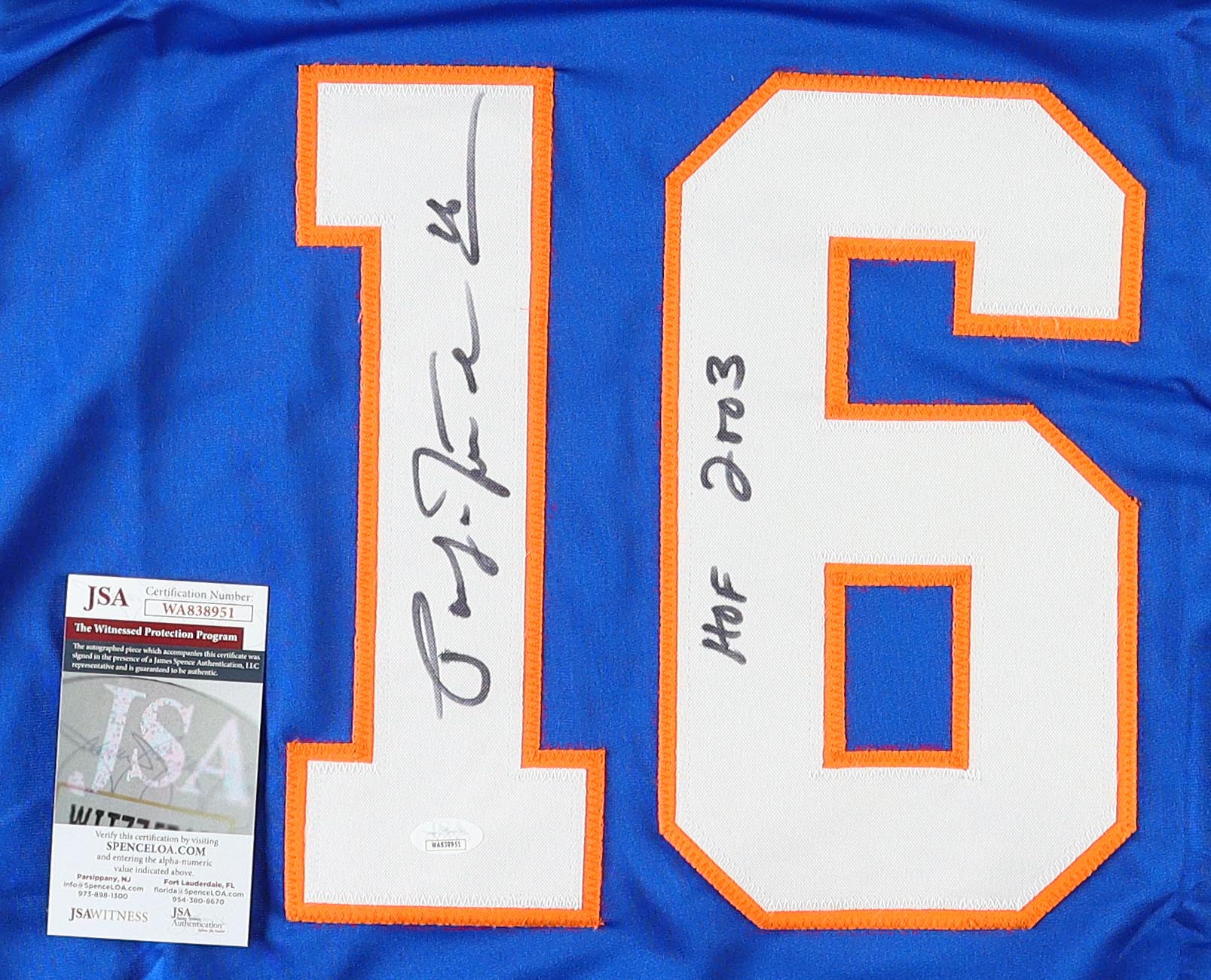 Pat LaFontaine Signed Jersey Inscribed "HOF 2003" (JSA) at PristineAuction.com Pat LaFontaine Signed Jersey Inscribed "HOF 2003" (JSA) at PristineAuction.com