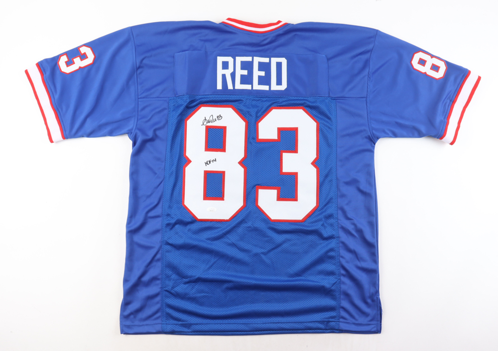 Andre Reed Signed Jersey Inscribed "HOF 14" (JSA) at PristineAuction.com Andre Reed Signed Jersey Inscribed "HOF 14" (JSA) at PristineAuction.com