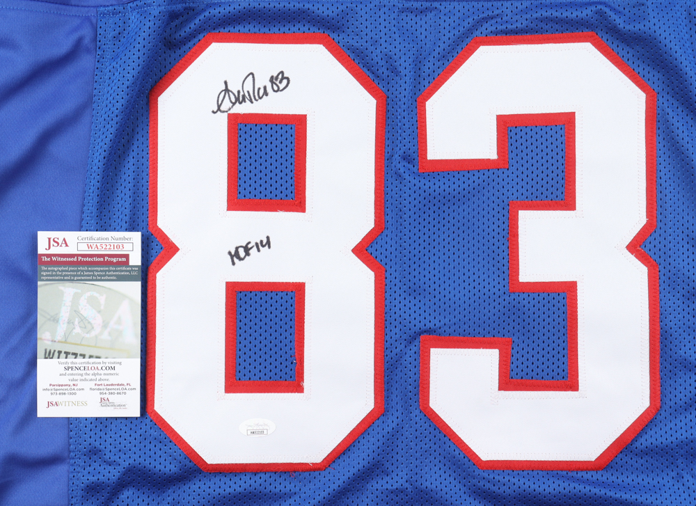 Andre Reed Signed Jersey Inscribed "HOF 14" (JSA) at PristineAuction.com Andre Reed Signed Jersey Inscribed "HOF 14" (JSA) at PristineAuction.com