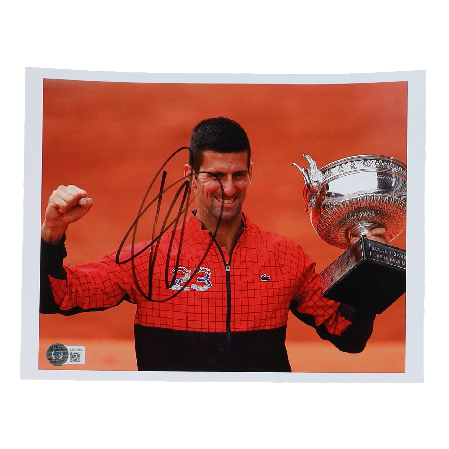 Novak Djokovic Signed 8x10 Photo (Beckett) at PristineAuction.com Novak Djokovic Signed 8x10 Photo (Beckett) at PristineAuction.com