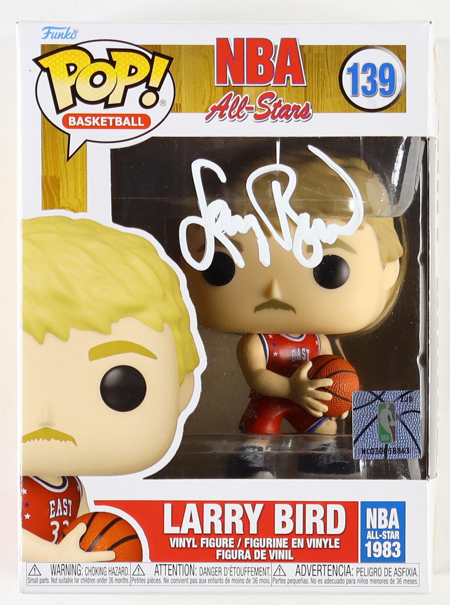 Larry Bird Signed "NBA All-Stars" #139 Funko Pop! Vinyl Figure (Beckett) at PristineAuction.com Larry Bird Signed "NBA All-Stars" #139 Funko Pop! Vinyl Figure (Beckett) at PristineAuction.com