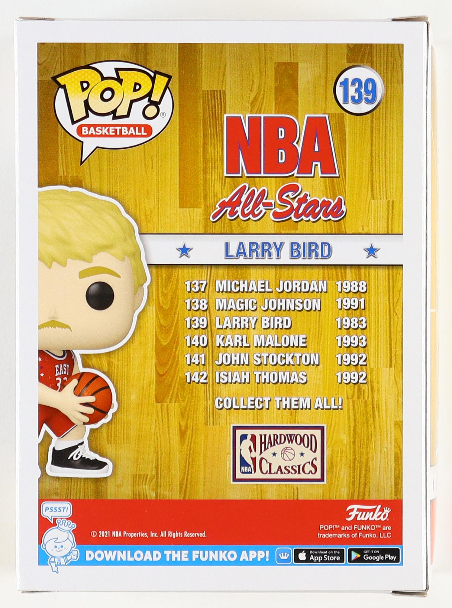Larry Bird Signed "NBA All-Stars" #139 Funko Pop! Vinyl Figure (Beckett) at PristineAuction.com Larry Bird Signed "NBA All-Stars" #139 Funko Pop! Vinyl Figure (Beckett) at PristineAuction.com