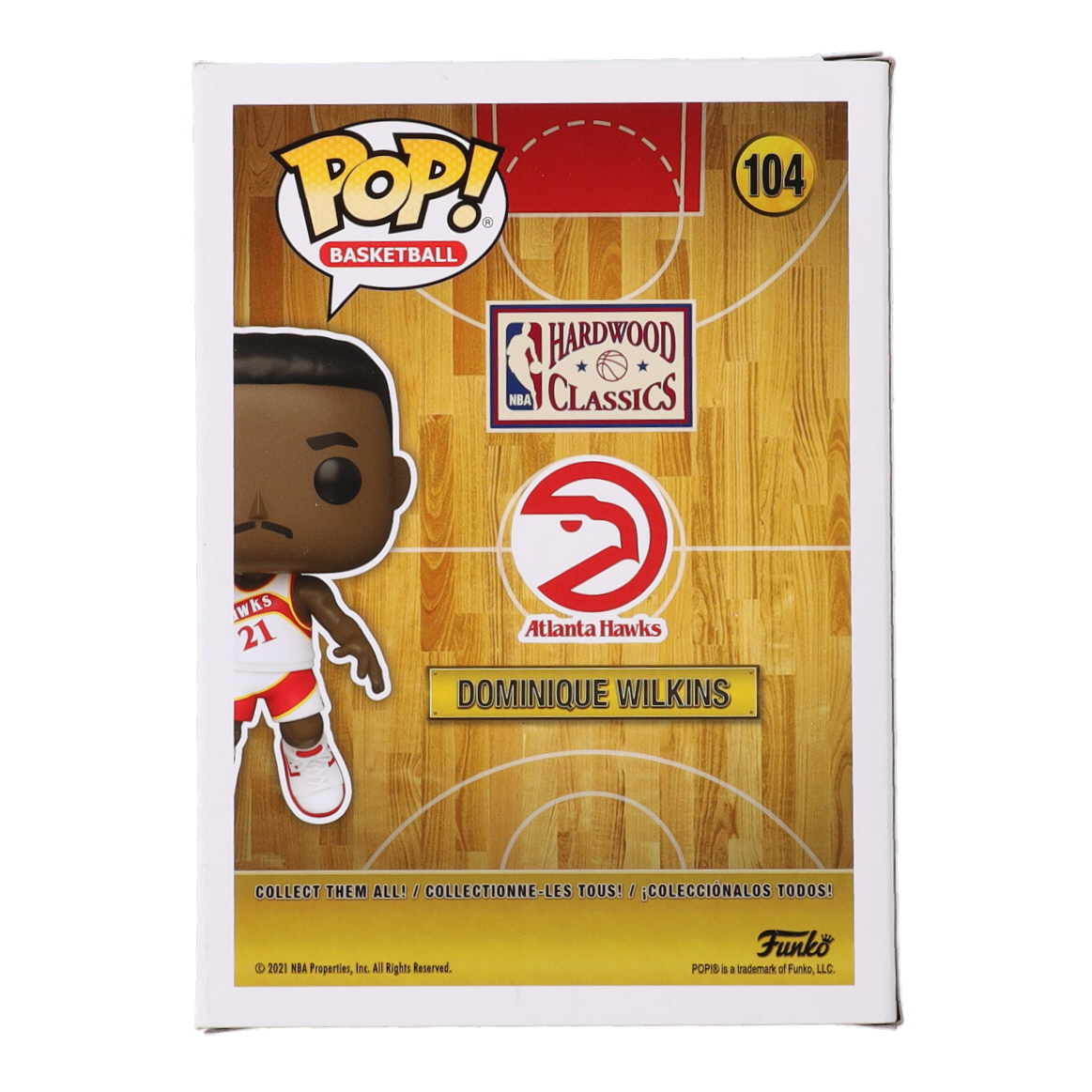 Dominique Wilkins Signed Hawks #104 Funko Pop! Vinyl Figure (Beckett) at PristineAuction.com Dominique Wilkins Signed Hawks #104 Funko Pop! Vinyl Figure (Beckett) at PristineAuction.com