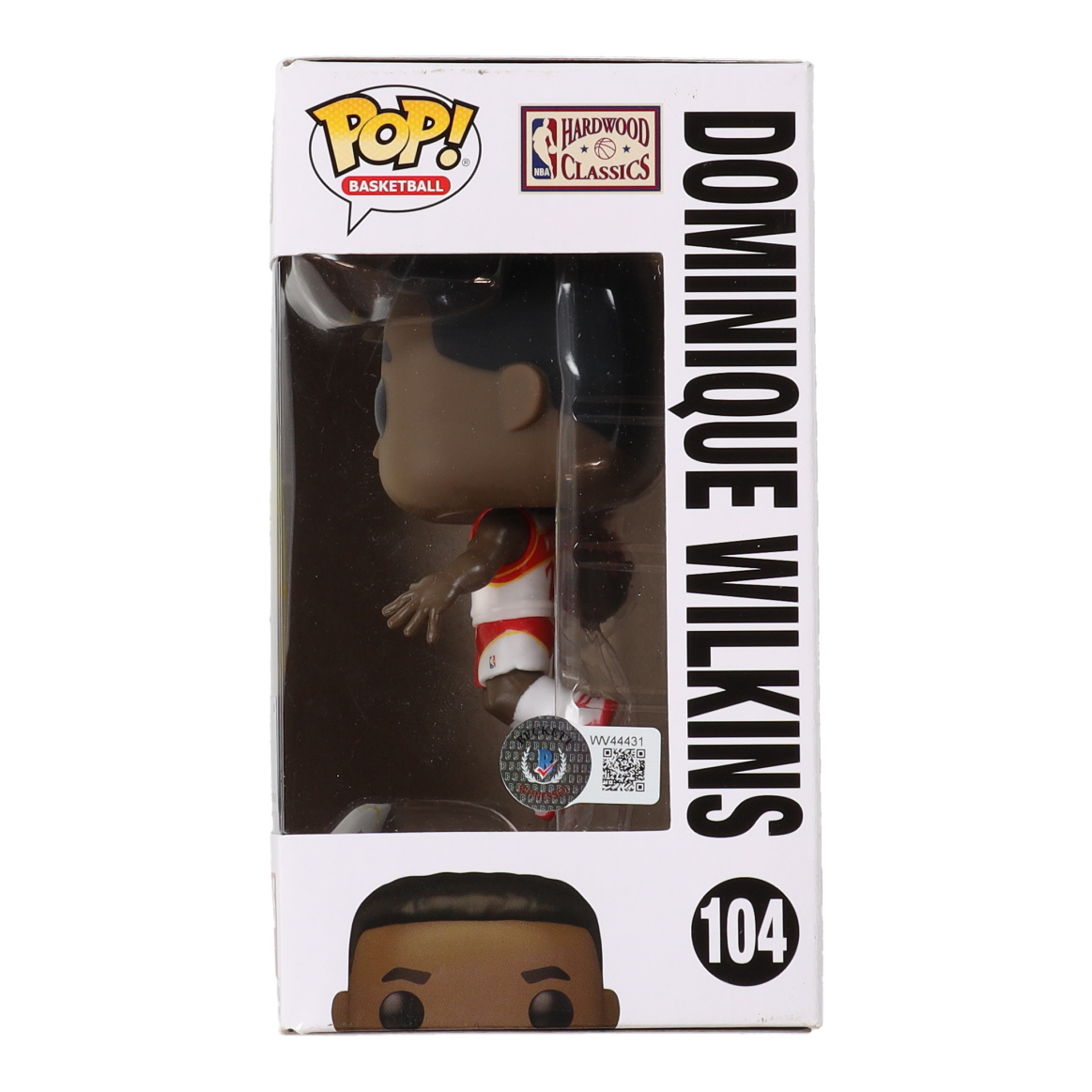 Dominique Wilkins Signed Hawks #104 Funko Pop! Vinyl Figure (Beckett) at PristineAuction.com Dominique Wilkins Signed Hawks #104 Funko Pop! Vinyl Figure (Beckett) at PristineAuction.com