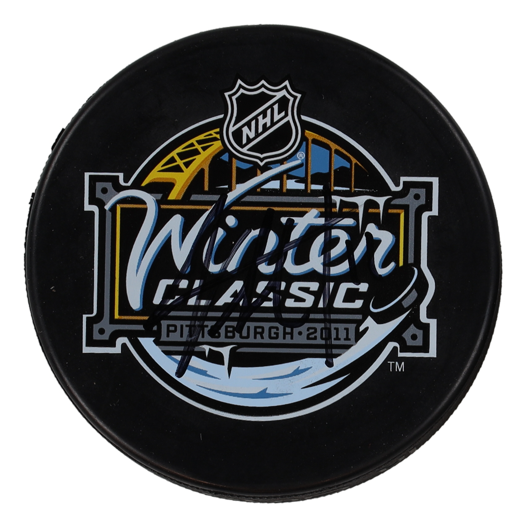 Jordan Staal Signed 2011 NHL Winter Classic Logo Hockey Puck (Beckett) at PristineAuction.com Jordan Staal Signed 2011 NHL Winter Classic Logo Hockey Puck (Beckett) at PristineAuction.com