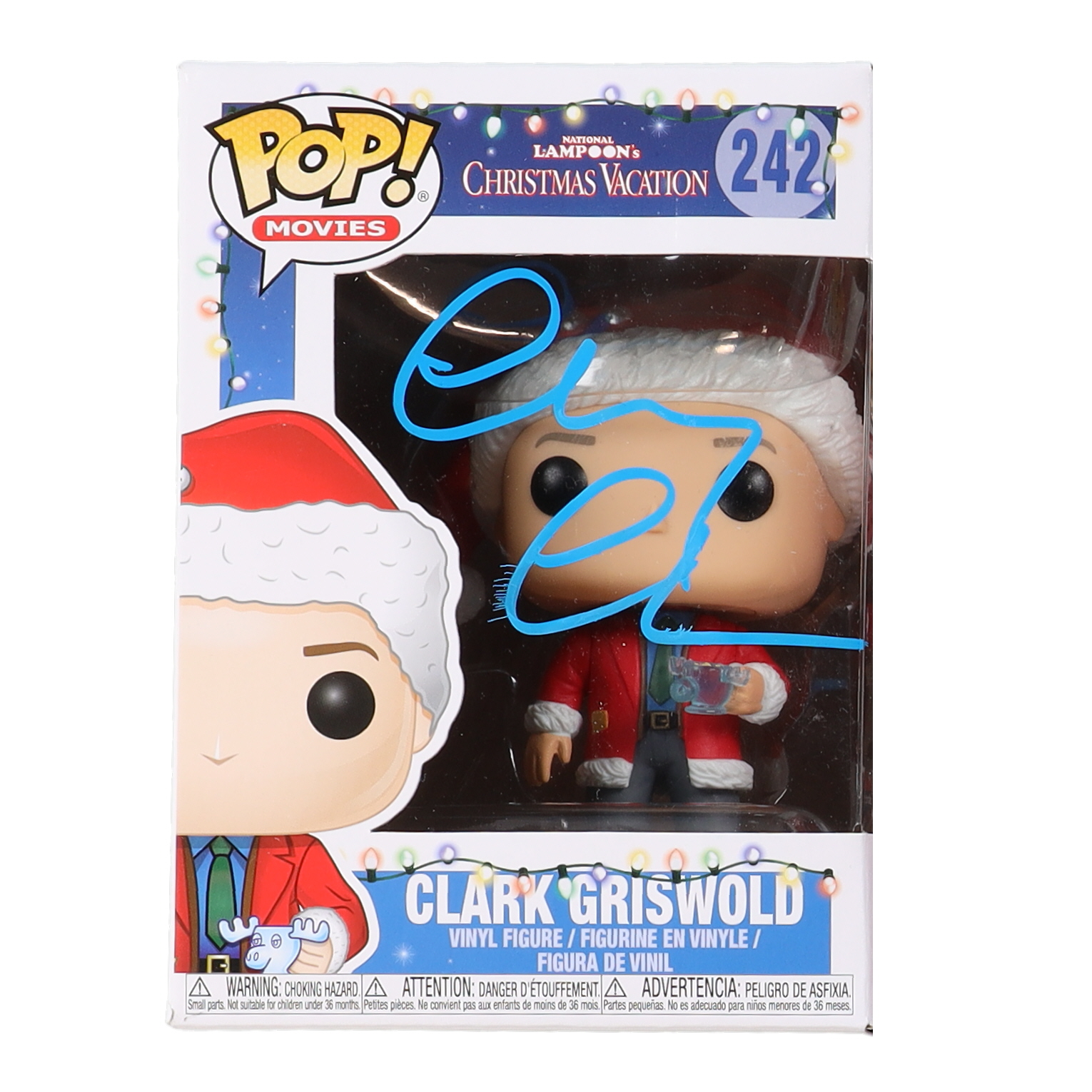 Chevy Chase Signed "National Lampoon's Christmas Vacation" #242 Clark Griswold Funko Pop! Vinyl Figure (JSA) at PristineAuction.com Chevy Chase Signed "National Lampoon's Christmas Vacation" #242 Clark Griswold Funko Pop! Vinyl Figure (JSA) at PristineAuction.com