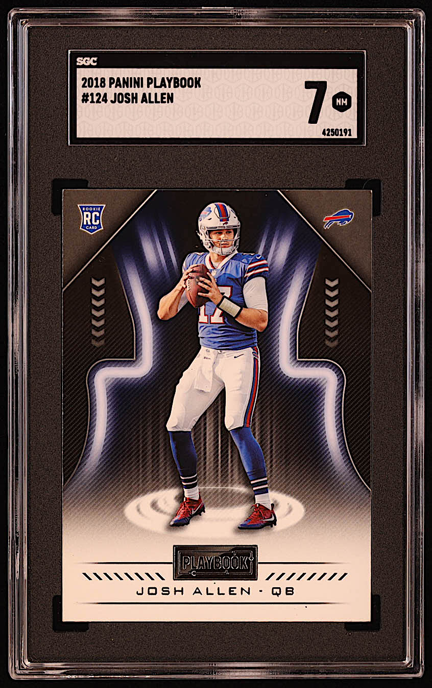 Josh Allen 2018 Panini Playbook #124 RC (SGC 7) at PristineAuction.com Josh Allen 2018 Panini Playbook #124 RC (SGC 7) at PristineAuction.com