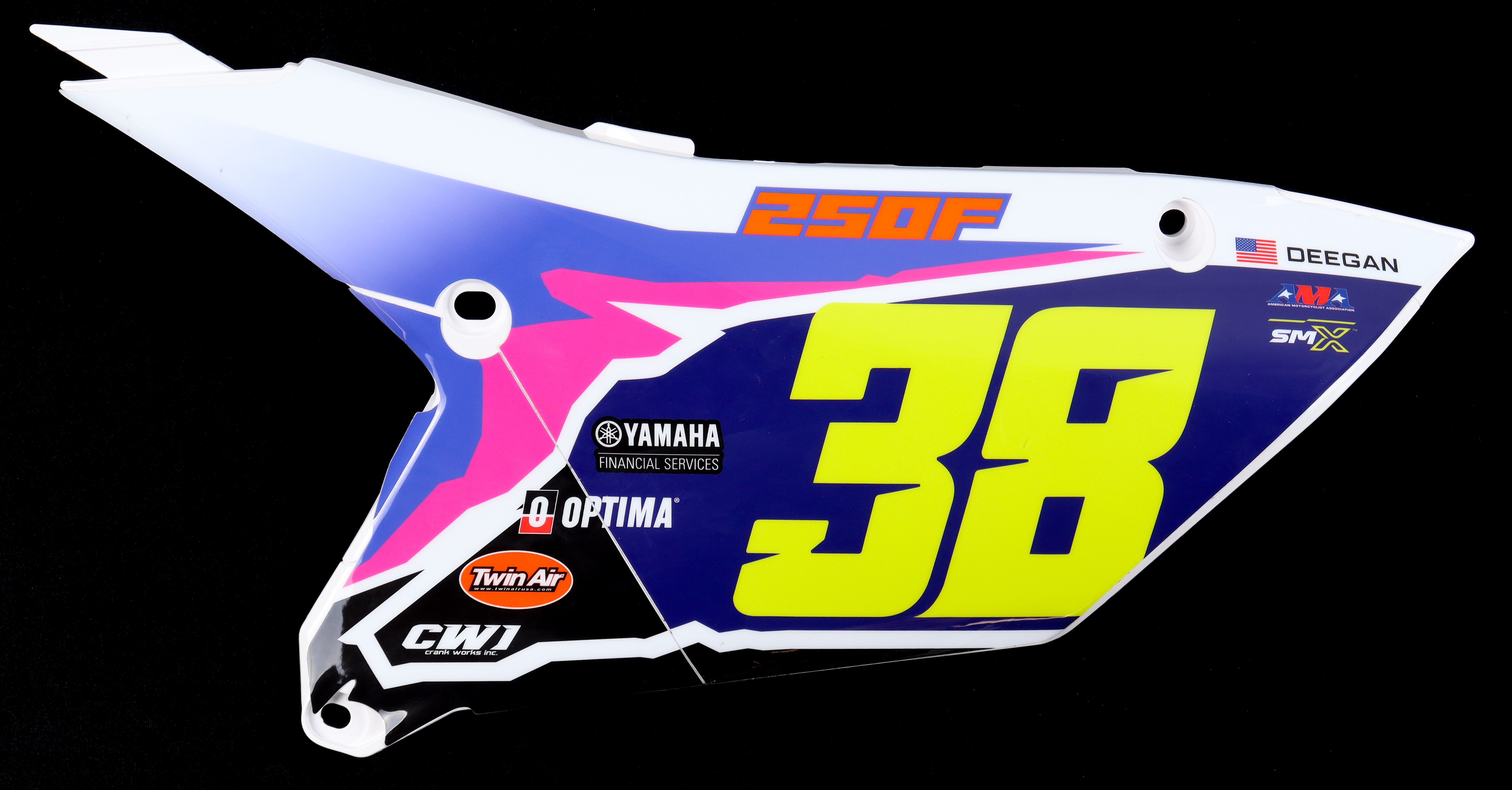 Haiden Deegan Race-Issued #38 Bike Side Number Plate | Star Racing Exclusive Auction (PA COA) at PristineAuction.com Haiden Deegan Race-Issued #38 Bike Side Number Plate | Star Racing Exclusive Auction (PA COA) at PristineAuction.com
