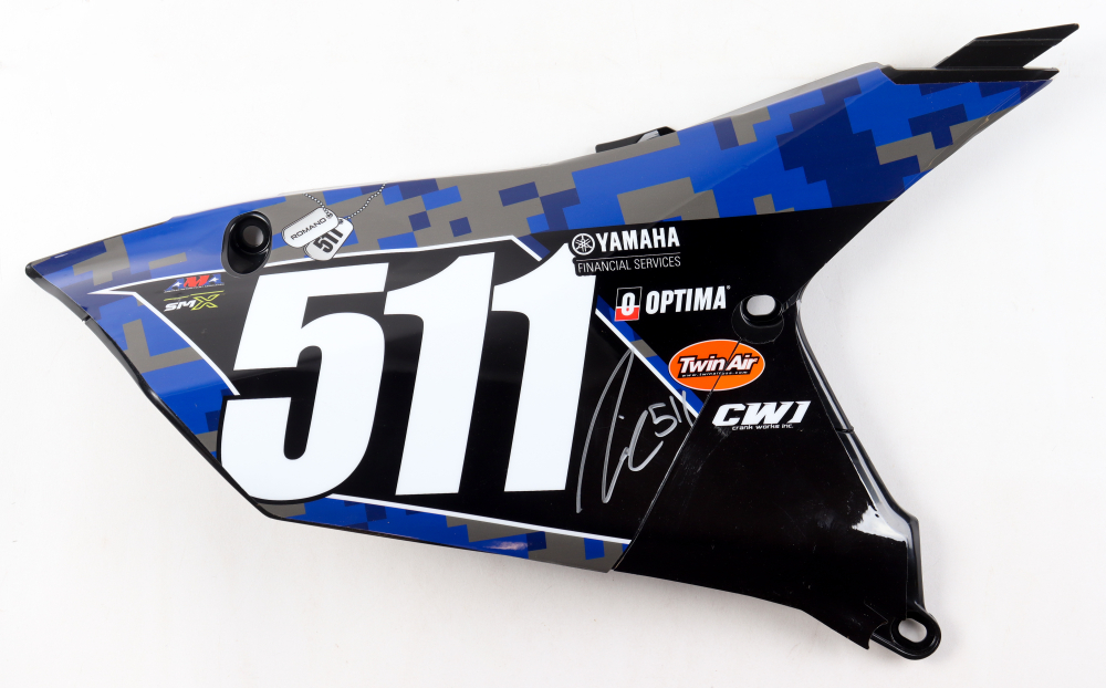 Nick Romano Signed Race Issued #511 Bike Side Number Plate | Star ...