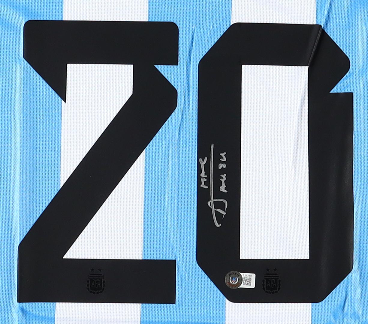 Alexis Mac Allister Signed Argentina National Team Jersey (Beckett) at PristineAuction.com Alexis Mac Allister Signed Argentina National Team Jersey (Beckett) at PristineAuction.com