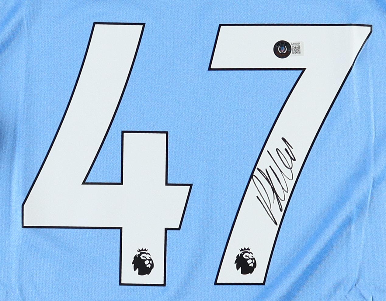 Phil Foden Signed Jersey (Beckett) at PristineAuction.com Phil Foden Signed Jersey (Beckett) at PristineAuction.com