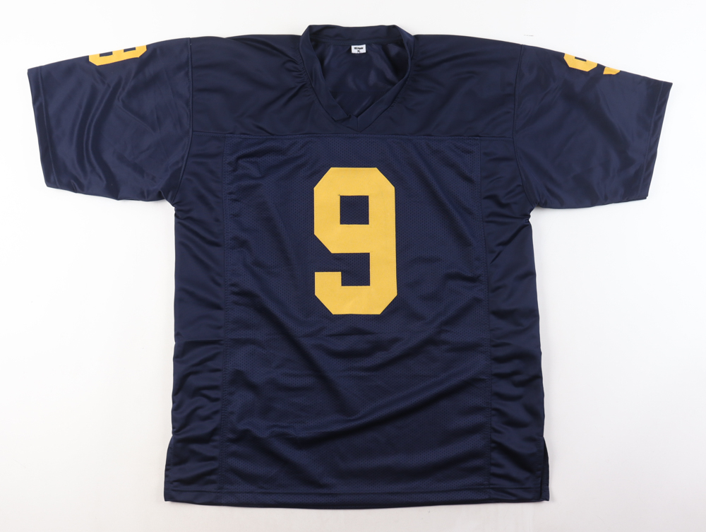 J.J. McCarthy Signed Jersey Inscribed "23 NATL Champs" (Beckett) at PristineAuction.com J.J. McCarthy Signed Jersey Inscribed "23 NATL Champs" (Beckett) at PristineAuction.com