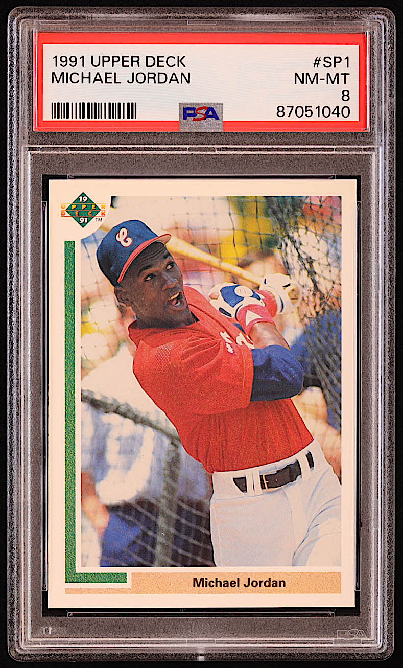 Michael Jordan 1991 Upper Deck #SP1 SP RC (PSA 8) at PristineAuction.com Michael Jordan 1991 Upper Deck #SP1 SP RC (PSA 8) at PristineAuction.com