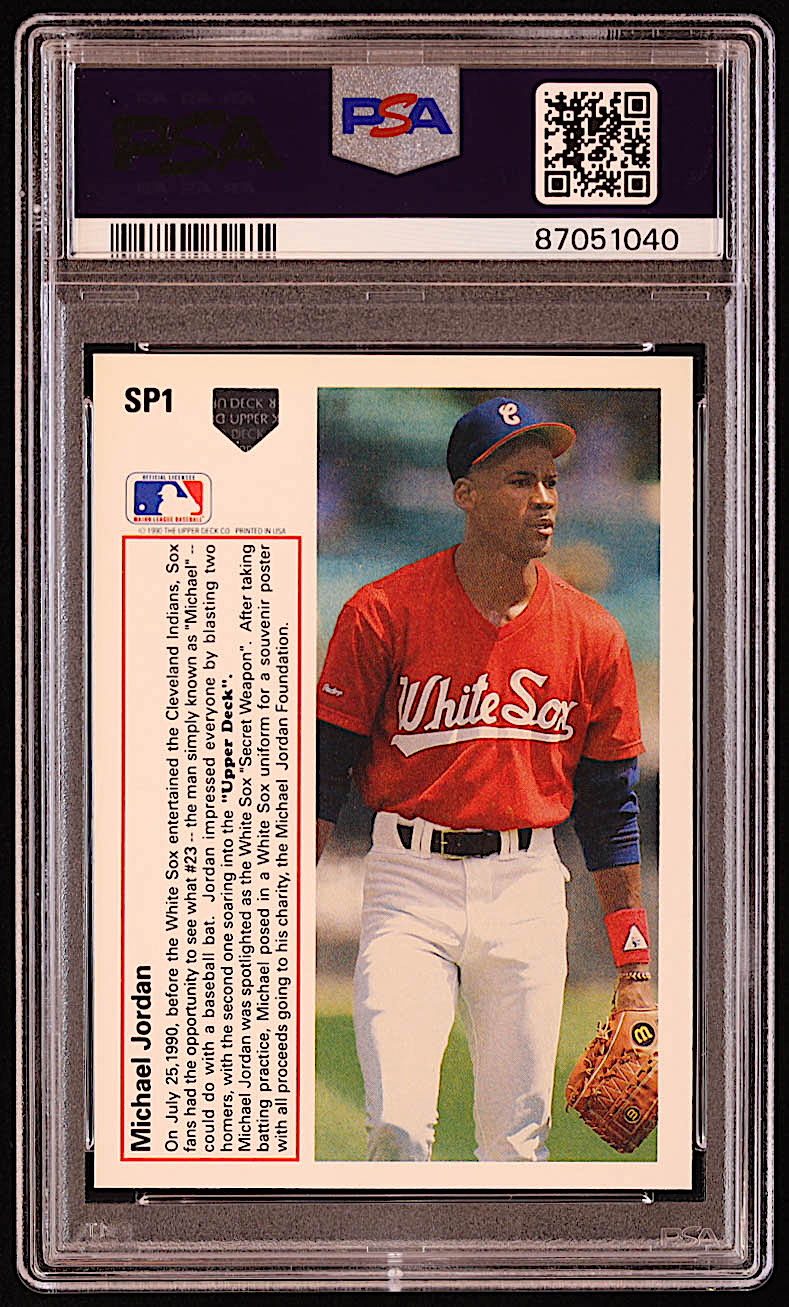 Michael Jordan 1991 Upper Deck #SP1 SP RC (PSA 8) at PristineAuction.com Michael Jordan 1991 Upper Deck #SP1 SP RC (PSA 8) at PristineAuction.com