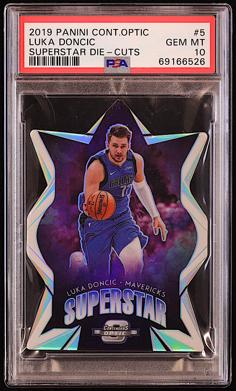 Luka Doncic 2019-20 Panini Contenders Optic Superstars #5 (PSA 10) at PristineAuction.com Luka Doncic 2019-20 Panini Contenders Optic Superstars #5 (PSA 10) at PristineAuction.com